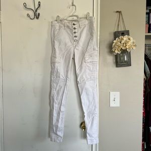 White jeggings from AEO